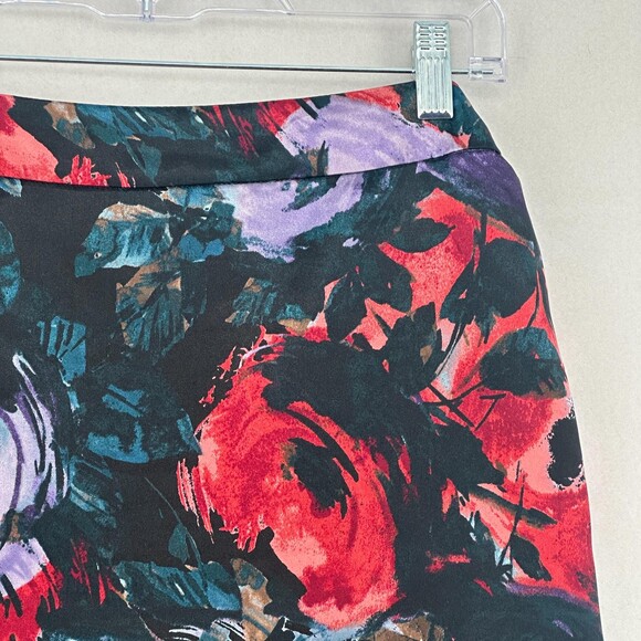Jaclyn Smith Skirt Women Size 10 Multicolor A-Line Floral Lightweight 100 Pol... - Picture 5 of 12